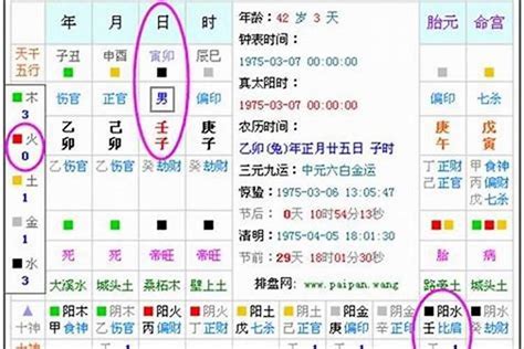 五行八字命盤|八字五行查詢